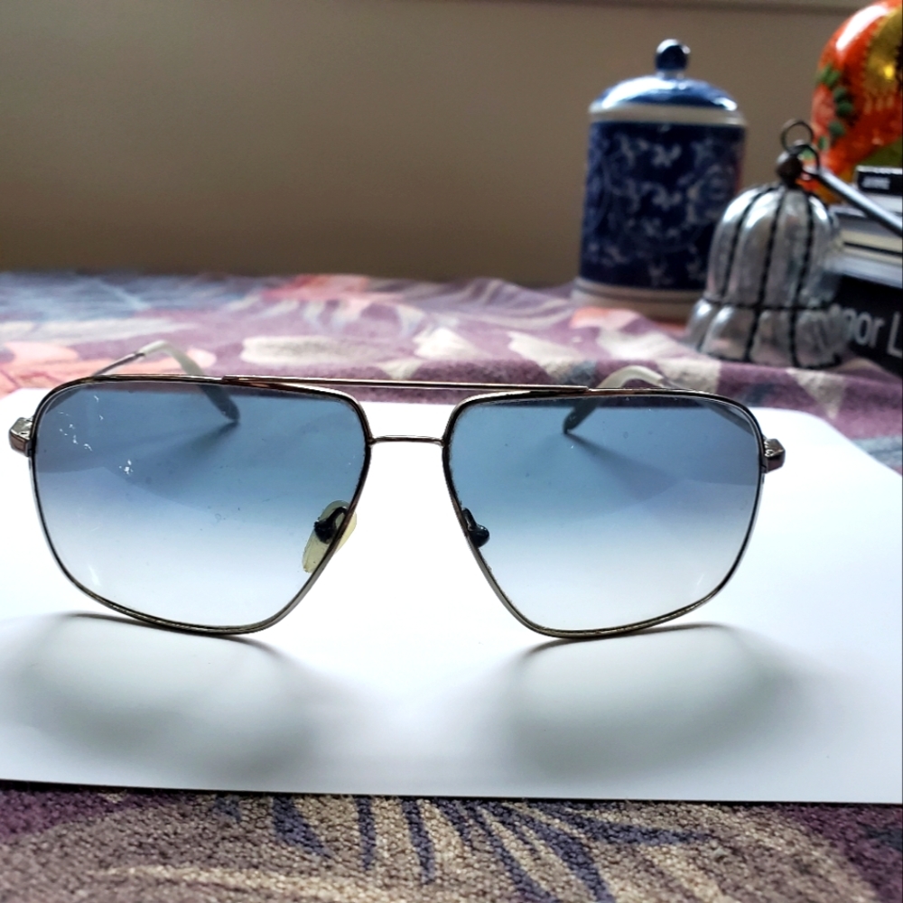 Mosley tribe aviator Chrome vintage sunglasses